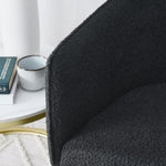 ZUN Modern style simple and elegant chair, black leisure chair, suitable for dining/bedroom/living W487P186357