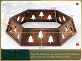Wooden Christmas Tree Collar for 6/7.5/9 ft Artificial Trees31.5 x 27.5 x 10 Inch Xmas Tree Stand 74721667