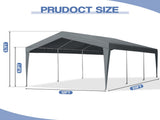 12X20FT Carport Car Port Canopy Grey without Sidewalls 70083042