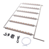 Wall Mounted Hydroponics Growing Planting System Kit, Soilless Cultivation PVC Pipes for Gardening 64064276