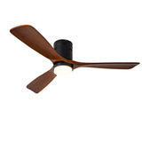 Hot sales Ceiling Fan with Lights 52 Inch Flush Mount Ceiling Fan with Remote Control, Wood Blades W2991P338629