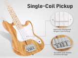 4 String 30in Short Scale Thin Body GB Electric Bass Guitar with Bag Strap 32465632