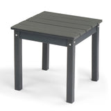 Outdoor Side Table, HDPE Adirondack Table Patio Side Table, Weather Resistant End Table Small 84073037