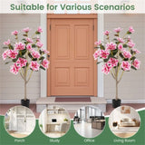 51" Artificial Magnolia Tree With 18 Magnolia Flowers 55616831