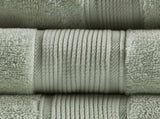 100% Cotton 8 Piece Antimicrobial Towel Set B035129622