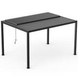 8610C Louver Pergola 10x13FT Aluminum Frame & Louvers W2089P187635
