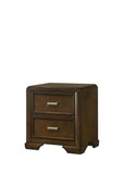 Contemporary Style 1pc 2-Drawer Nightstand Dark Brown Finish Wooden Home Bedroom Furniture B011P221270