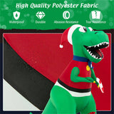 6FT Inflatable Christmas Dinosaur Santa Hat/Vest Gift Boxes, Bright LED Lights, Waterproof 30198205