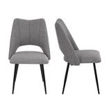 4-Chair Set Combination, Modern and Simple, With High Resilience Filling, Metal Legs, Adjustable W757P304077