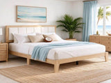 Full Bed Frame with Headboard, Platform Bed with Wooden Slats, No Box Spring Needed, Easy 01947303