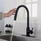 Touch Kitchen Faucet with Pull Down Sprayer-Matte Black 10505182