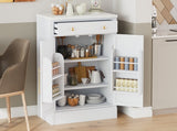 TOPMAX Modern Freestanding Kitchen Pantry,Buffet Food Storage, Coffee Bar N717P221574K