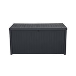 ZUN 113gal 430L Outdoor Garden Plastic Storage Deck Box Chest Tools Cushions Toys Lockable Seat 44898789