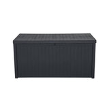 ZUN 113gal 430L Outdoor Garden Plastic Storage Deck Box Chest Tools Cushions Toys Lockable Seat 44898789