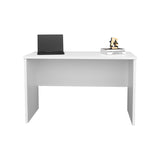 Malibu 47" Wide Study Desk White Modern Simple Computer & Laptop Table Dining Table for Bedroom, B070P254770