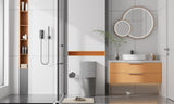 Matte Grey Elongated One Piece Toilet Dual Flush 1.1/1.6 GPF Water Saving Comfort Seat Height, Map W2826P192008