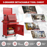 Rolling Tool Chest with 5 Sliding Lockable Drawers 83600316