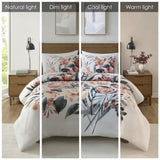 Full/Queen 3 Piece Floral Cotton Duvet Cover Set B035P148367