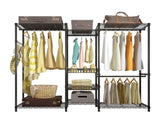Wire Garment Rack Heavy Duty Clothes RackCloset Organizer Metal Garment Rack Portable Clothes 09771195