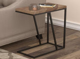 Rustic Tobacco Herringbone and Sandy Black Accent Table B062P153914