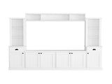 Minimalist Entertainment Wall Unit Set Bridge for TVs Up to 75'', Ample Storage Space TV Stand 44609856