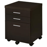 Cappuccino 3-Drawer File Cabinet B062P153729