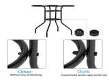 Outdoor Dining Table Round Toughened Glass Table Yard Garden Glass Table 50238784