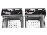 Dual Tank Electric Deep Fryer, 22.8QT/21.6L Large Capacity 110V 3400W with Adjustable Temperature 65681853