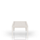 Expandable Leg Tablewith Metal Inlay - Vanilla B2699P310415