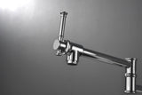 Wall mounted Filler Faucet, Modern Brass Filler Two-Attachment Wall Mount Folding Kitchen W2287P184402