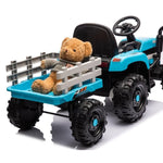 ZUN Ride on Tractor with Trailer,12V Battery Powered Electric Tractor Toy w/Remote Control,electric car 17825451