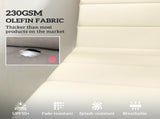 Outsunny Foldable Lounge Chair Cushion Set of 2, UPF50 230gsm Olefin and 25D High-Density Foam, W2225P485598