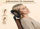 Brown Color Blocking Office Chair with 2D Adjustable Headrest, Ergonomic High-Back Desk Chair 330 61548618