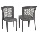 FARLEY STACKING SIDECHAIR,Set of 2,KD,GREY N762P234585E