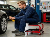 Rolling Garage Mechanic Stool with Magnetic Drawer & Segmented Tool Tray, 330 LBS Weight Capacity PU 51903820