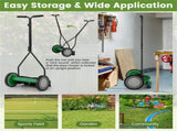 14 Inch Push Lawn Mower with Grass Catcher Bag-Green 78086506