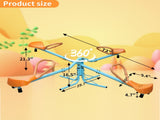 Teeter Totter for Kids,Kids Seesaw Swivel Teeter Totter Home Playground Equipment,360 Degrees 02634616