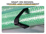 8*12ft Plastic Sprayed Iron Pipe PE Mesh Foldable Greenhouse Shed Green 81805436