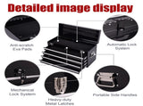 21" Metal Tool Box with 4 Drawers,Small Tool Chest with EVA Liners,Multi-Function Tool 11635683