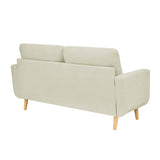 67.7" Wide Mid-Century Modern Upholstered Tufted Loveseat Sofa With Wooden Legs B343P320253