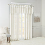 Twist Tab Lined Window Curtain Panel Pair B035129701