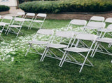 10pcs Injection Molding Classic Garden Plastic Folding Chair White 45469447