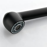 Single-Handle Pull-Out Sprayer Kitchen Faucet in Stainless Matte Black 23616223