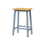 ZUN K&K Solid Wood Bar Stools , 25.6" Tall Set of 2 Bar Chairs, Kitchen Counter Stools N707P185529G