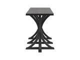 U-Style 59.8'' Wooden Console Table with Oak Veneer Top,Farmhouse Entryway Table with Rubber Wood N711P295300B