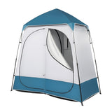 229*229*122cm Oxford Cloth Double Dressing Tent Blue/White 03192884
