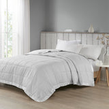 Oversized Down Alternative Blanket with Satin Trim B03598480