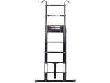 12.5FT Telescopic Ladder Aluminum Ladder with Non-Slip Feet and Stable Hook, Slow Down Safety W465P302857