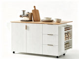 () 2-Door 3-Drawer Grille Food Cart Champagne Gold Thermoformed Door Panels 23624311