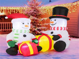 5 Feet Snowman Christmas Inflatables with Gift Boxes 45860916